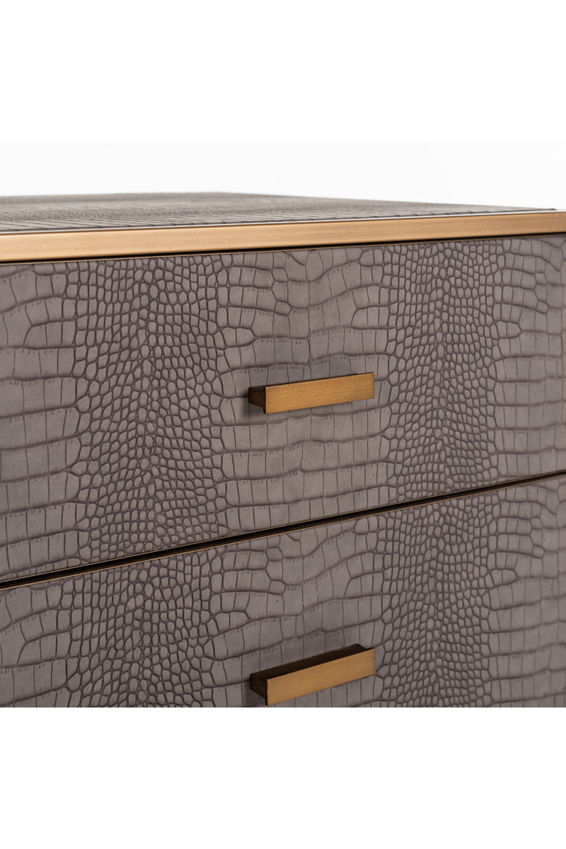 Commode en cuir brun | Richmond Classio | Meubleluxe.fr