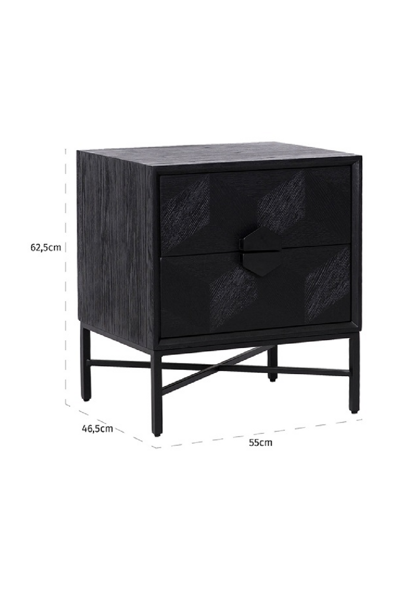 Commode en bois noir | Richmond Blax | Meubleluxe.fr