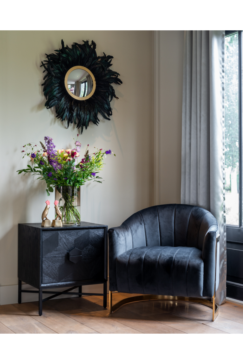 Commode en bois noir | Richmond Blax | Meubleluxe.fr