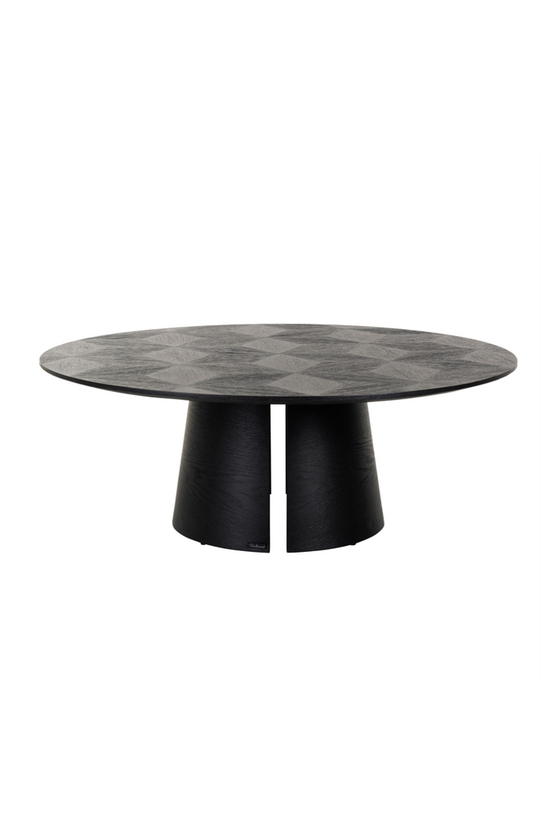 Table basse à pied en chêne noir | Richmond Blax | Meubleluxe.fr