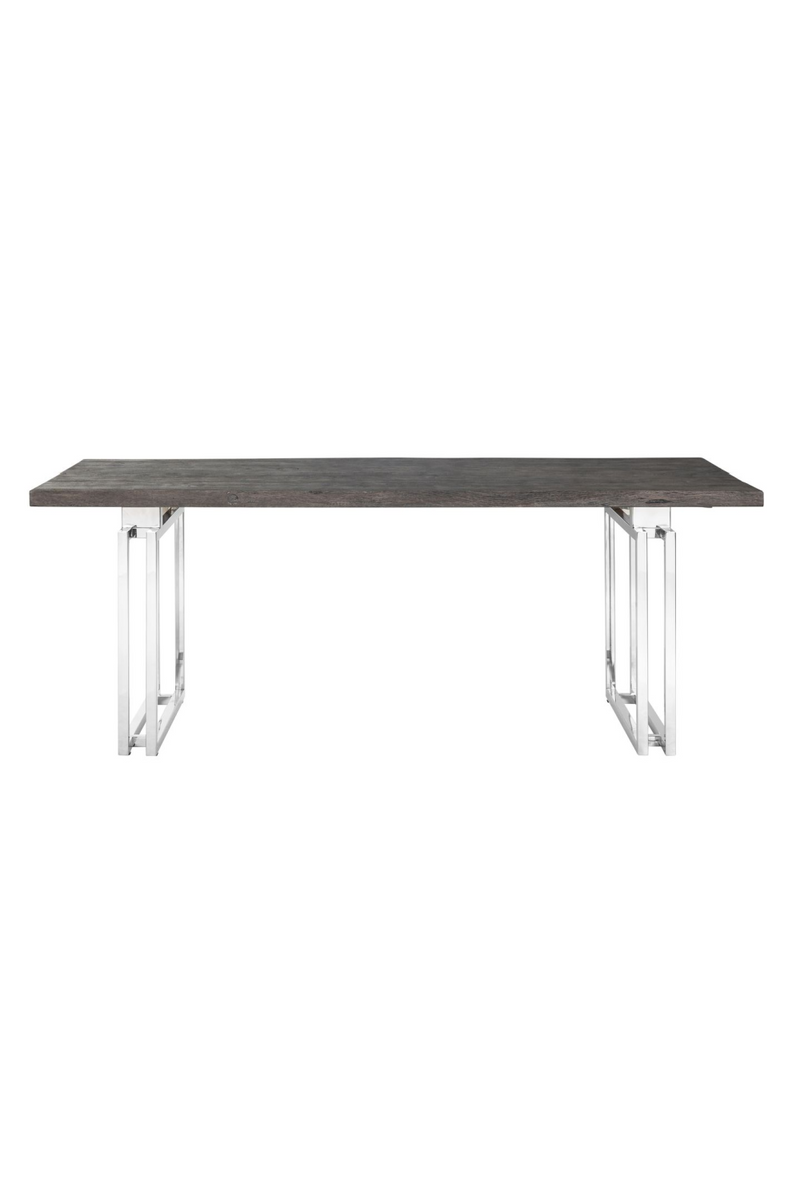Geometrical Base Acacia Dining Table L | OROA Tuxedo | Meubleluxe.fr
