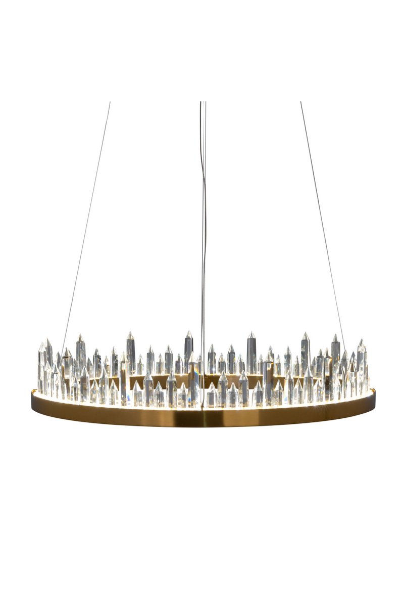 Lampe suspendue à points de cristal | Richmond Ziggy | Meubleluxe.fr