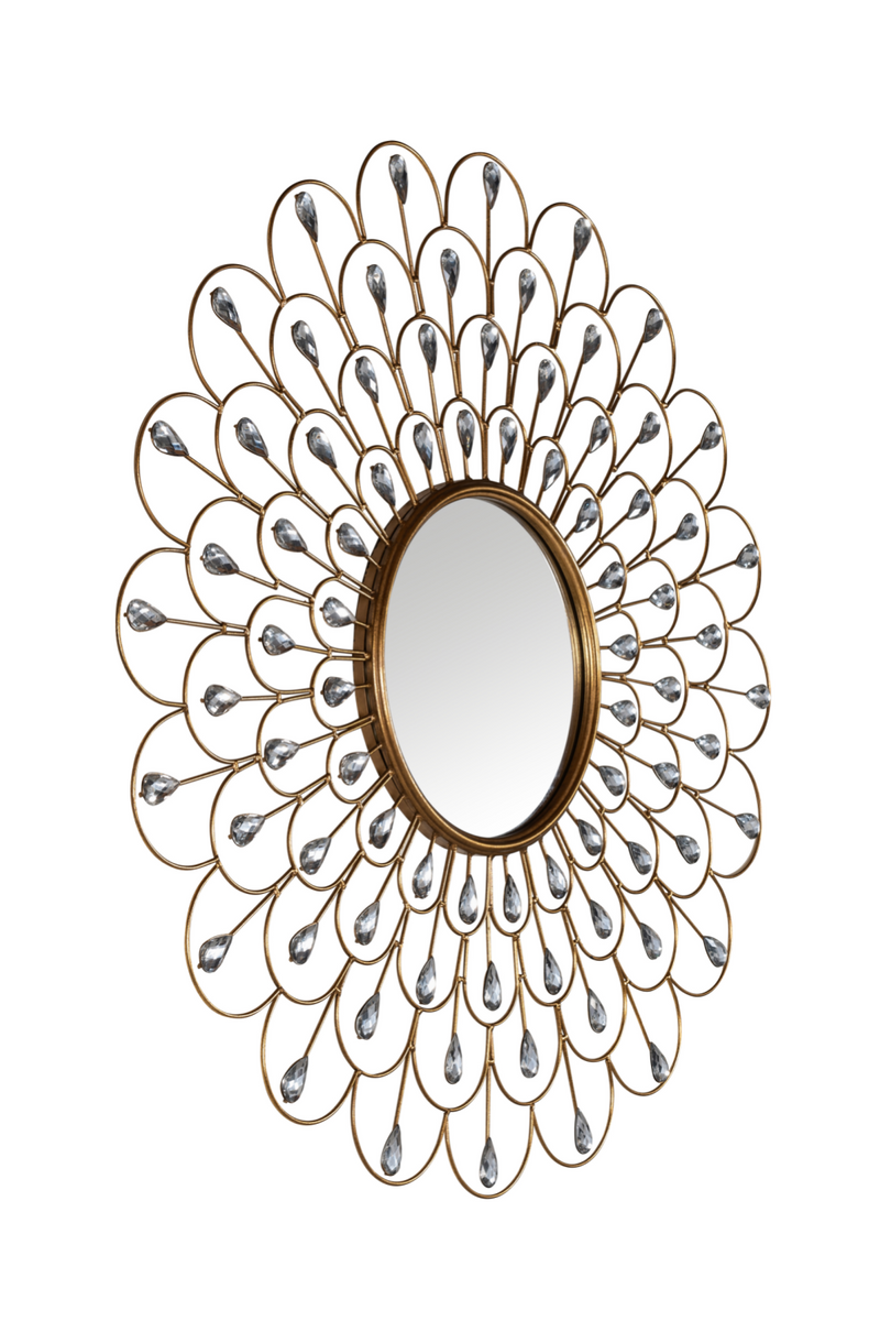 Round Wooden Decorative Mirror | OROA Pauwel  | Meubleluxe.fr