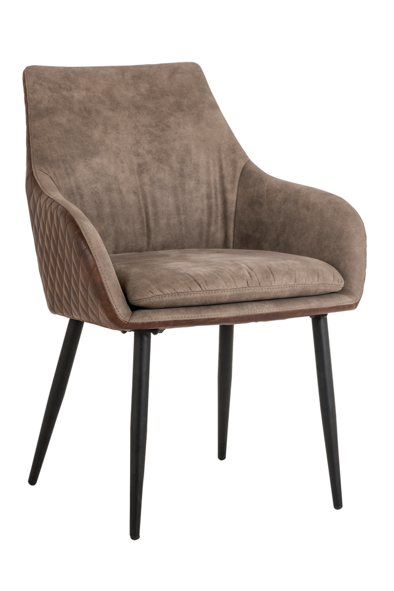 Chaise à manger en cuir brun | Richmond Chrissy | Meubleluxe.fr