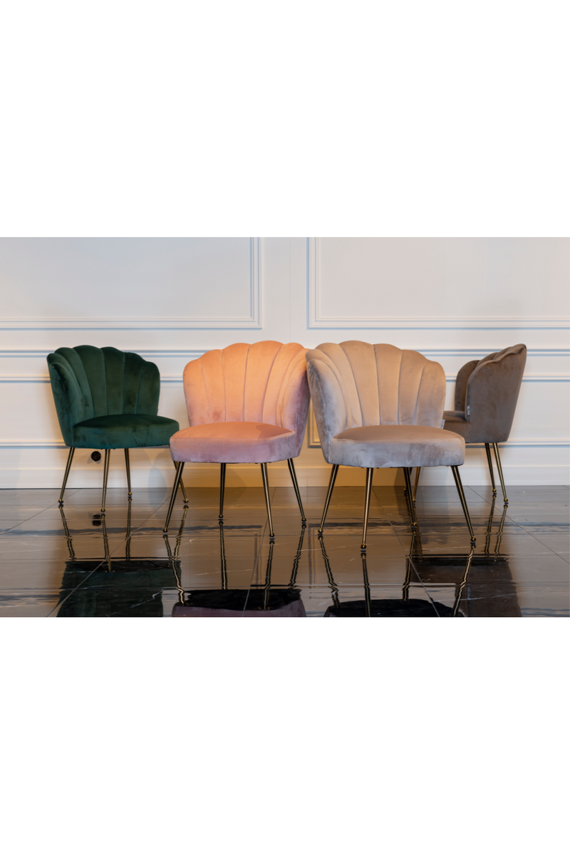 Chaise de salle à manger en velours | Richmond Pippa | Meubleluxe.fr