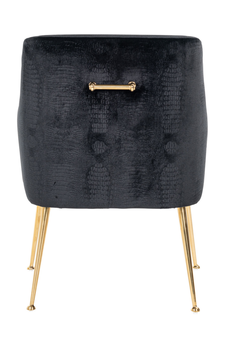 Black Polyester Upholstery Chair | OROA Harper | Meubleluxe.fr