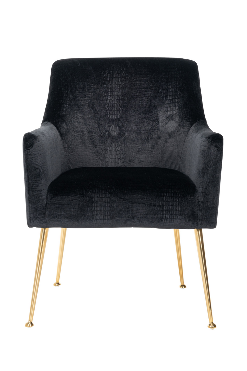 Black Polyester Upholstery Chair | OROA Harper | Meubleluxe.fr
