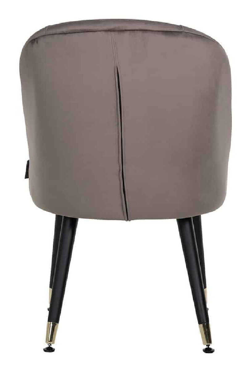 Stone Velvet Gold Footcap Chair | OROA Julius | Meubleluxe.fr