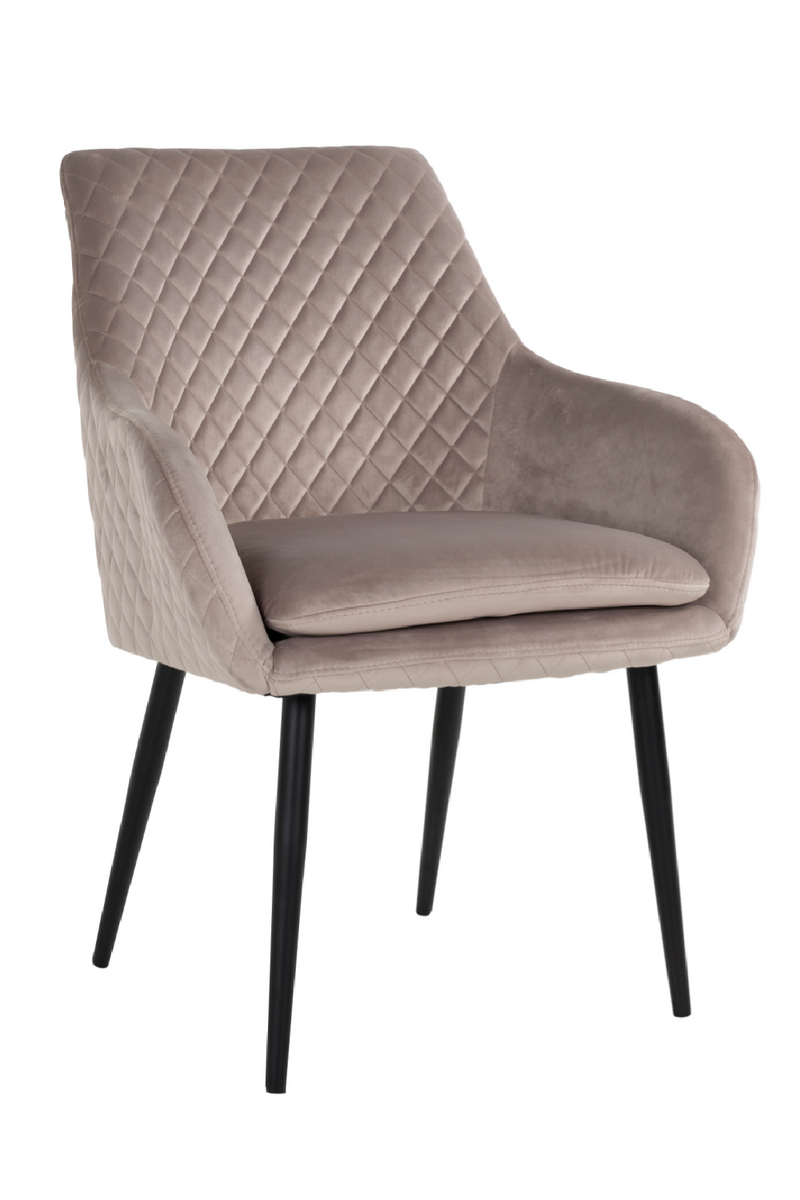 Fauteuil Classique en Velours Khaki | Richmond Chrissy | Meubleluxe.fr