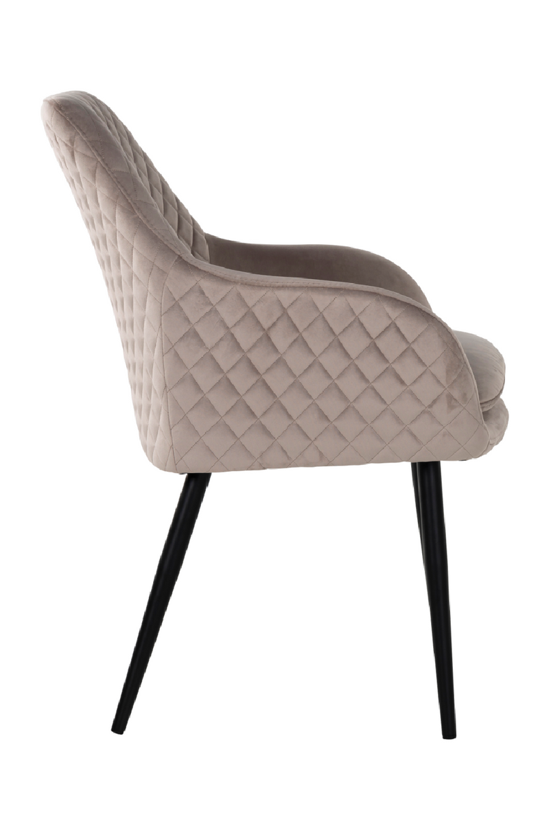 Fauteuil Classique en Velours Khaki | Richmond Chrissy | Meubleluxe.fr