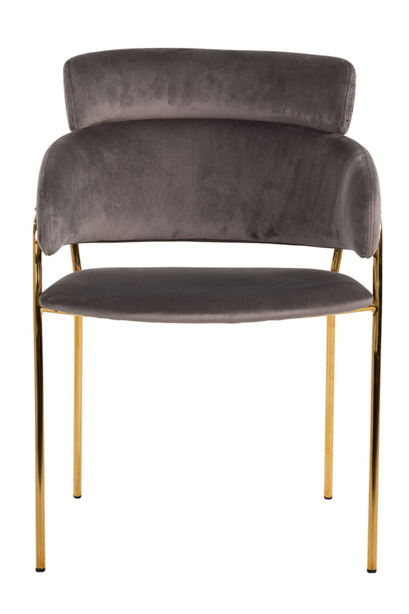 Gold Framed Velvet Chair | OROA Angelica | Meubleluxe.fr
