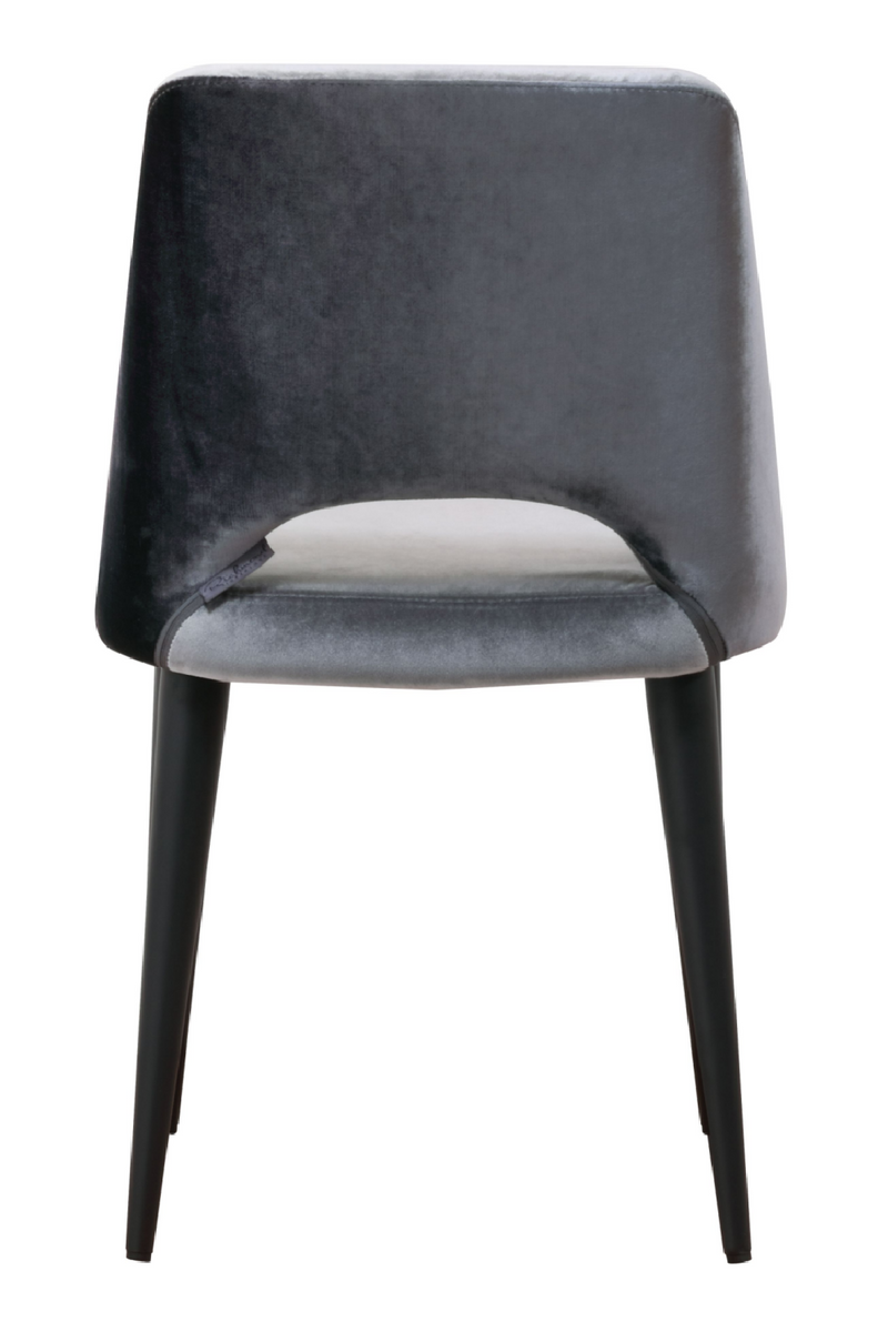 Anthracite Cut-Out Back Dining Chair | OROA Tabitha | Meubleluxe.fr