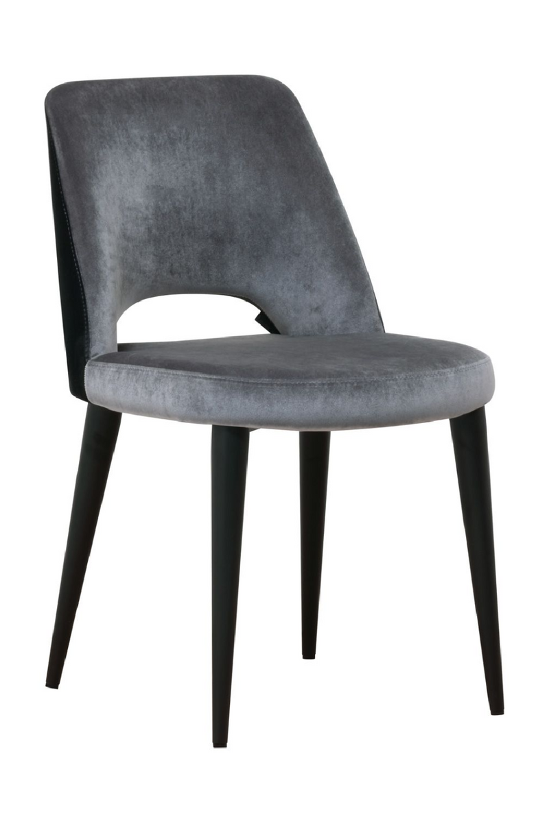 Anthracite Cut-Out Back Dining Chair | OROA Tabitha | Meubleluxe.fr