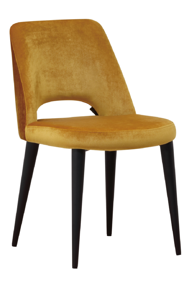Ocher Cut-Out Back Dining Chair | OROA Tabitha | Meubleluxe.fr