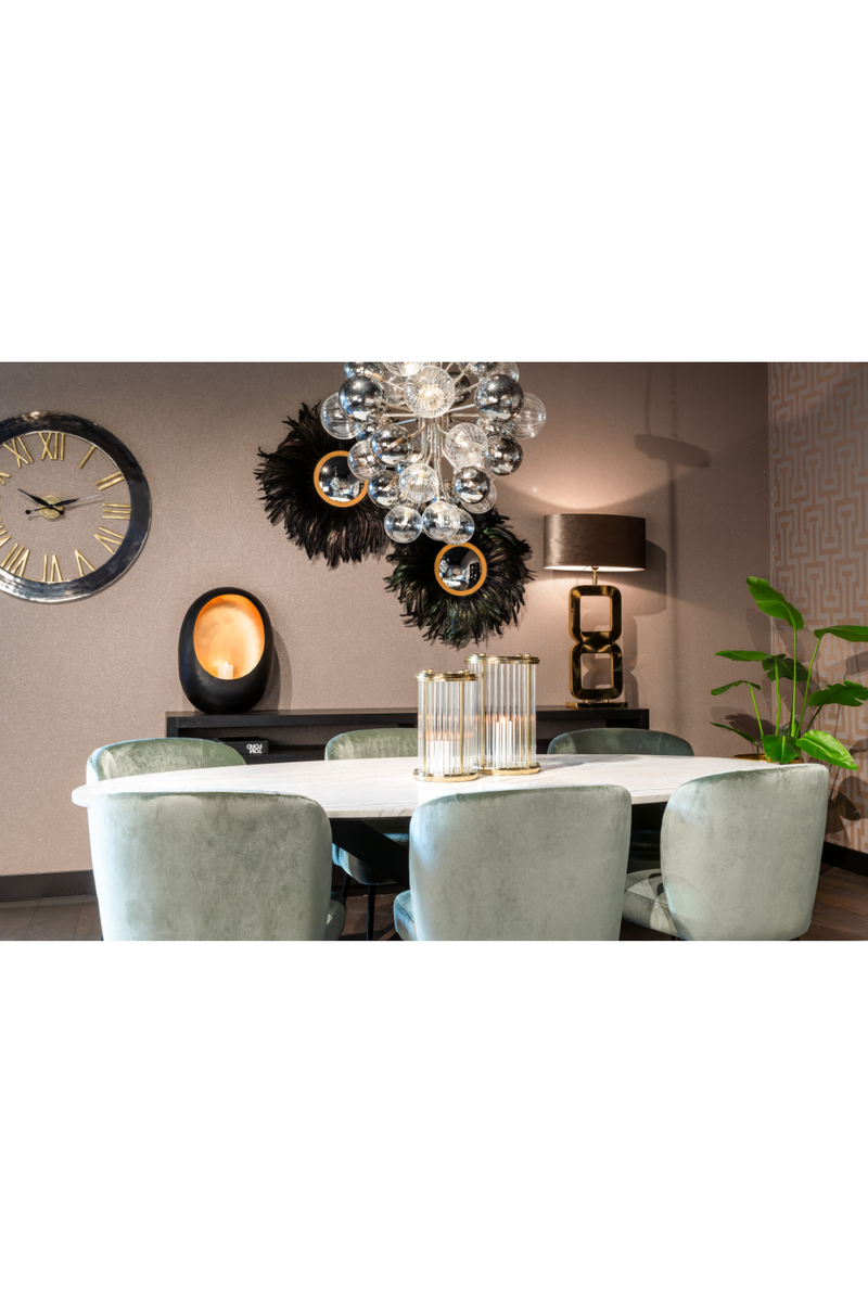 Chaise de salle à manger en velours | Richmond Fallon | Meubleluxe.fr