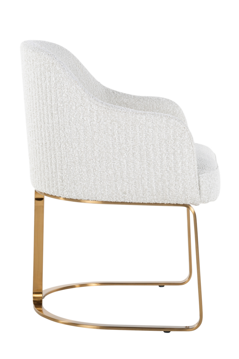 Chaise à manger moderne Boucle blanche | Richmond Hadley | Meubleluxe.fr