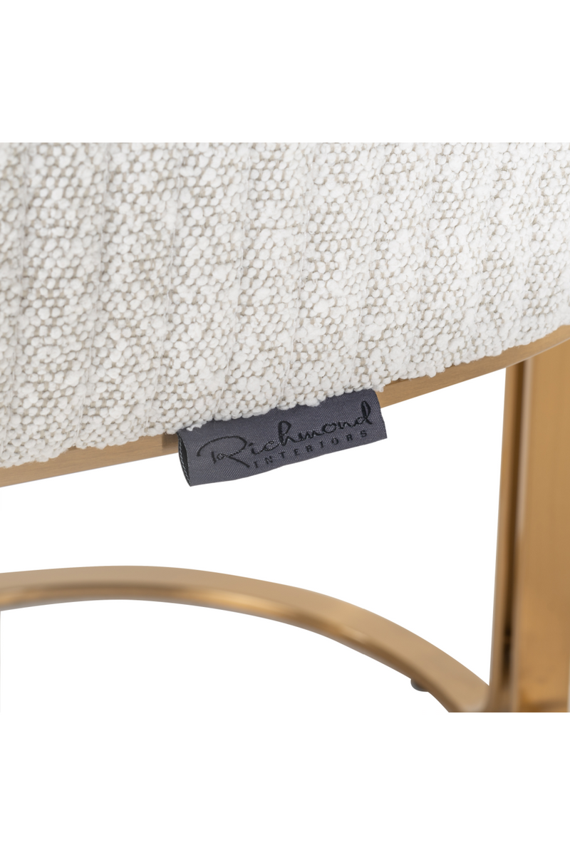 Chaise à manger moderne Boucle blanche | Richmond Hadley | Meubleluxe.fr