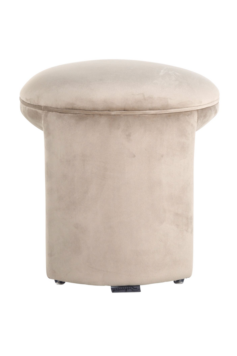 Pouf rond en velours | Richmond Fargo | Meubleluxe.fr