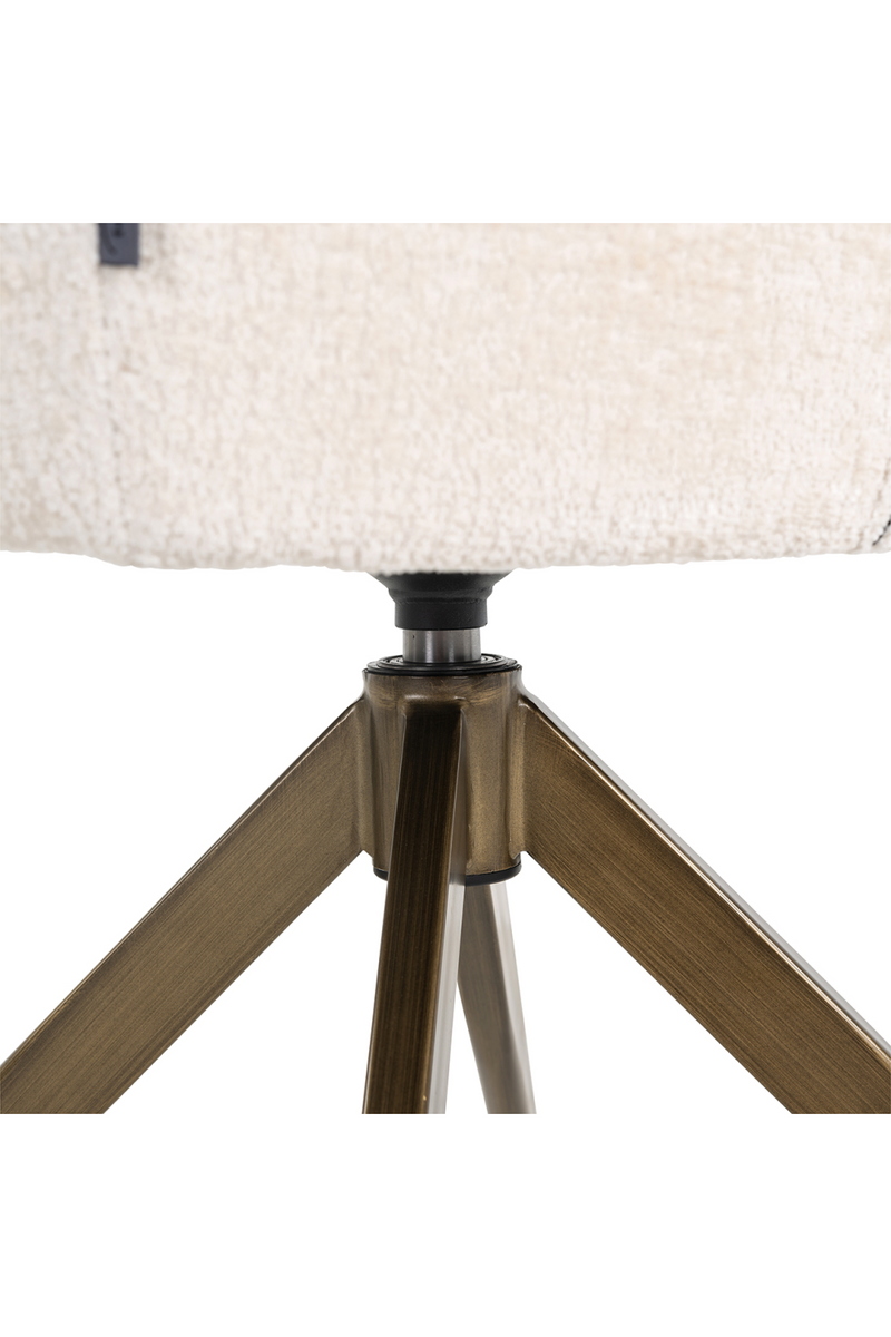 Upholstered Quadropod Swivel Chair | OROA Aline | OROA.com