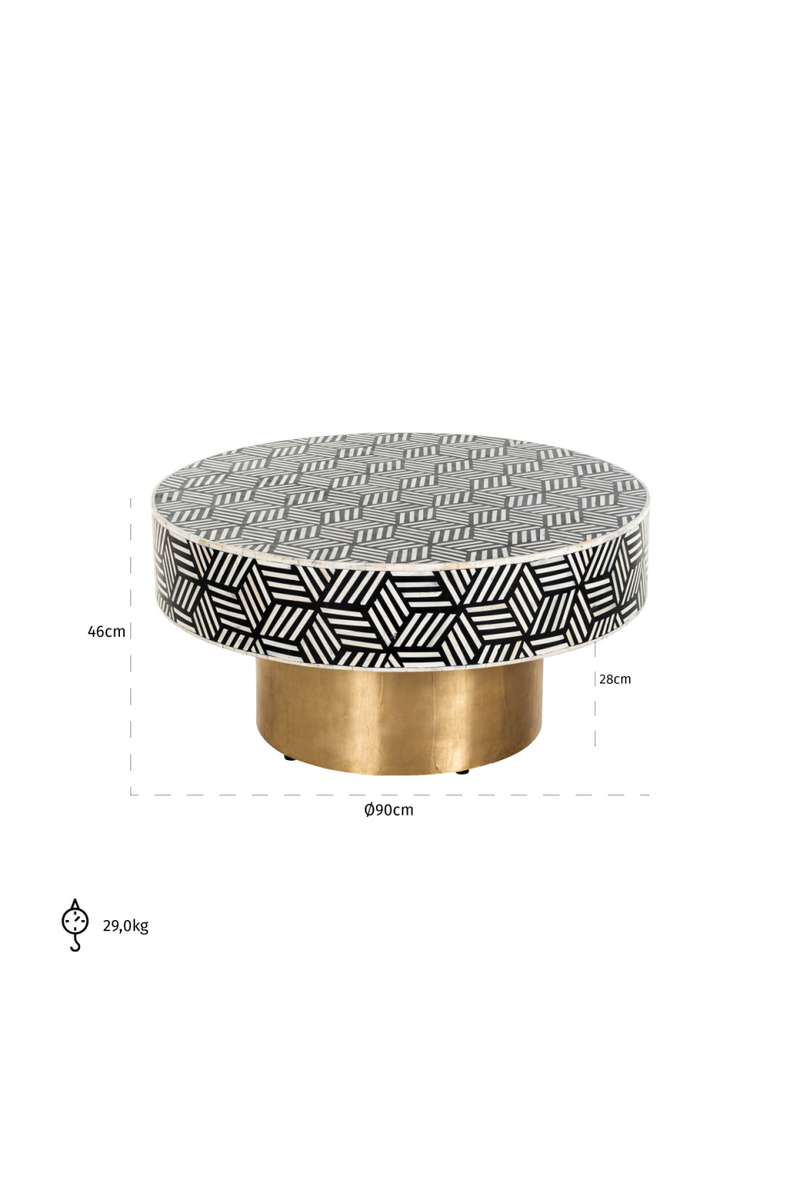 Round Contemporary Coffee Table | OROA Bliss | Meubleluxe.fr
