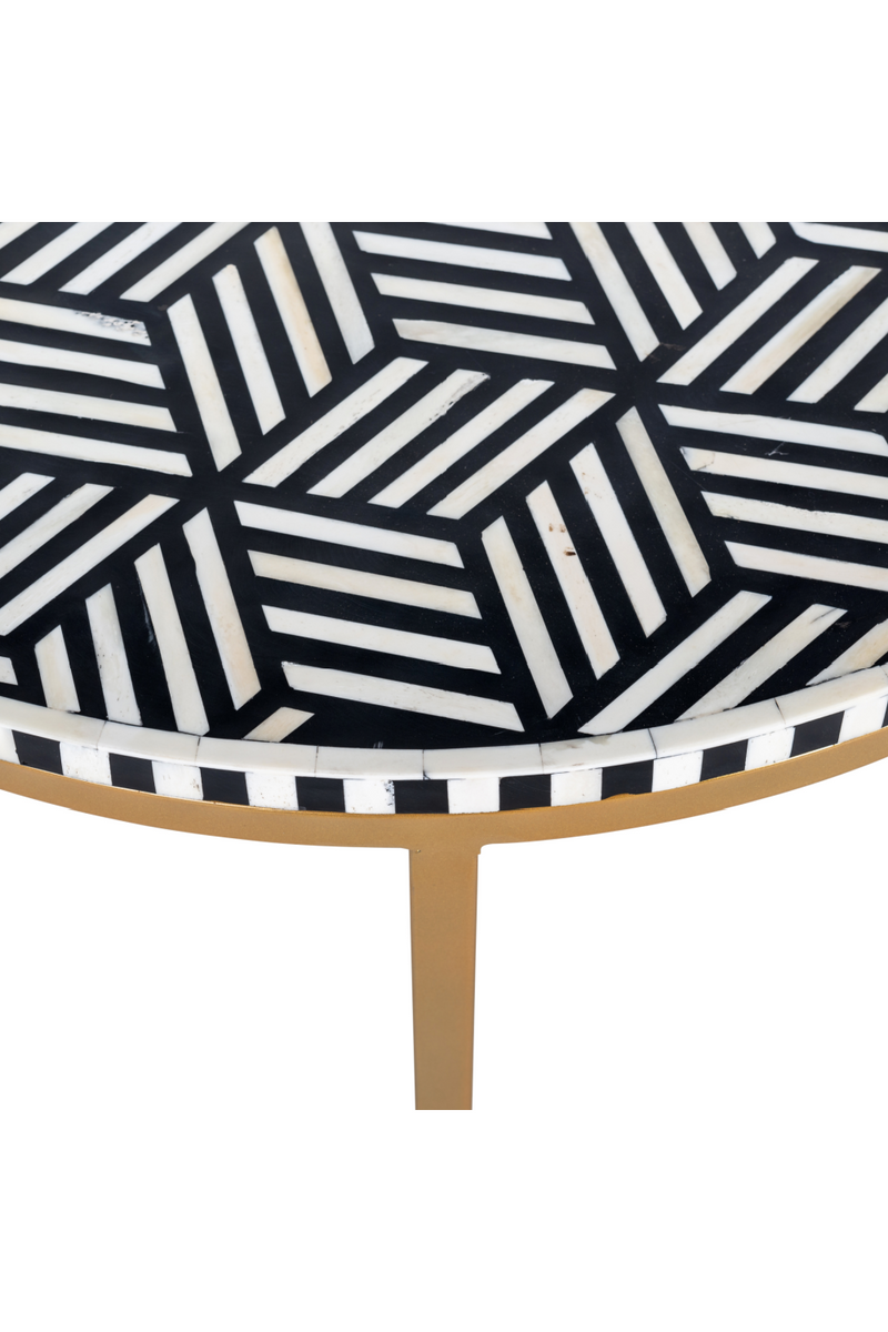 Round Patterned Coffee Table | OROA Bliss | Meubleluxe.fr
