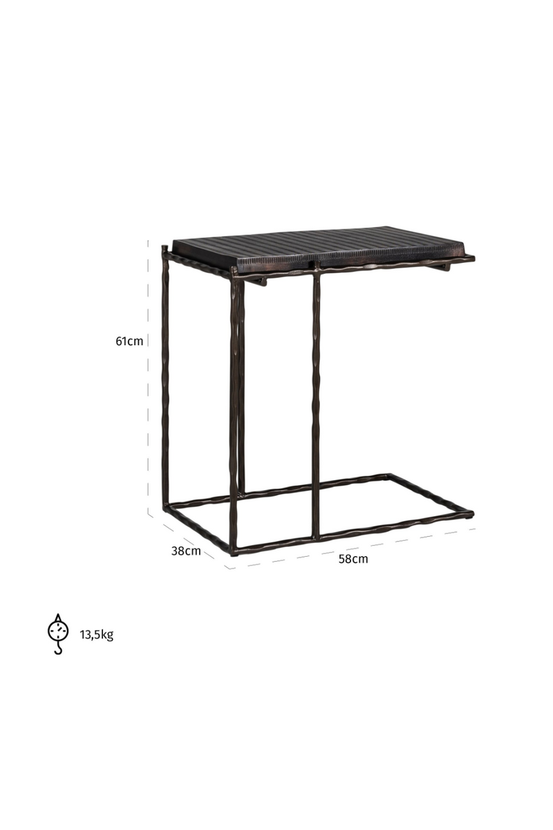 Black Aluminum Sofa Table | OROA Ventana | Oroa.com