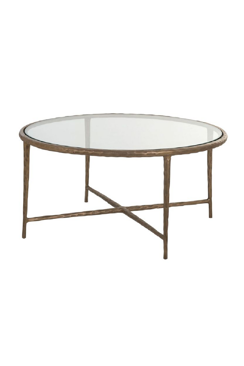 Round Glass Coffee Table | OROA Freya | Meubleluxe.fr