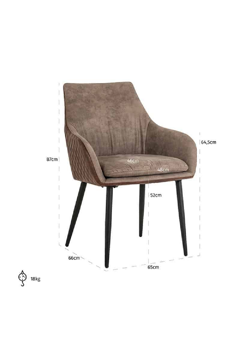 Chaise de salle à manger en cuir | Richmond Chrissy | Meubleluxe.fr