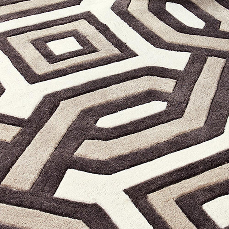 Brown and white rug -M- | Eichholtz Diabolo 